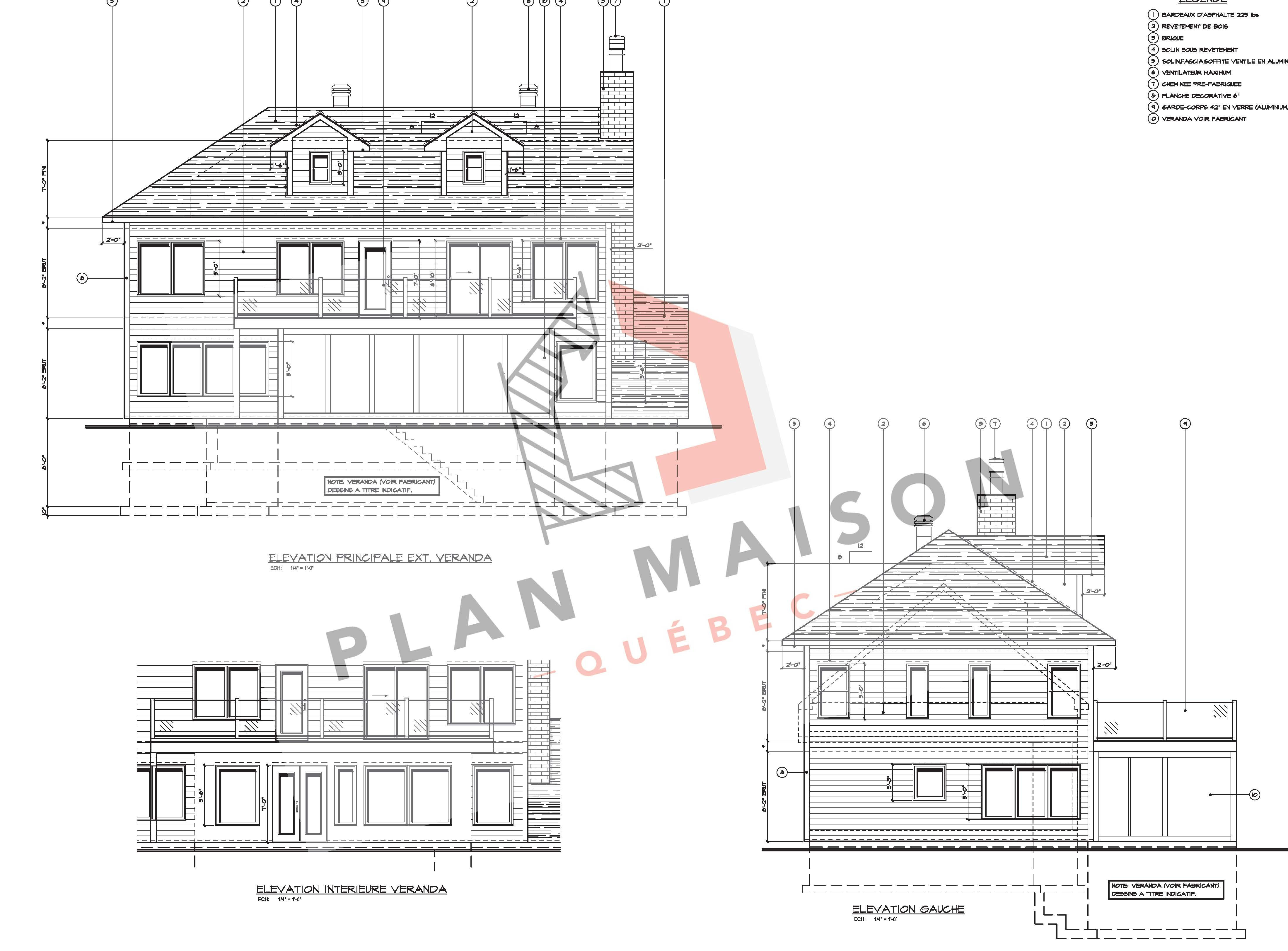 Technologue architecture Brossard Plan Maison Québec